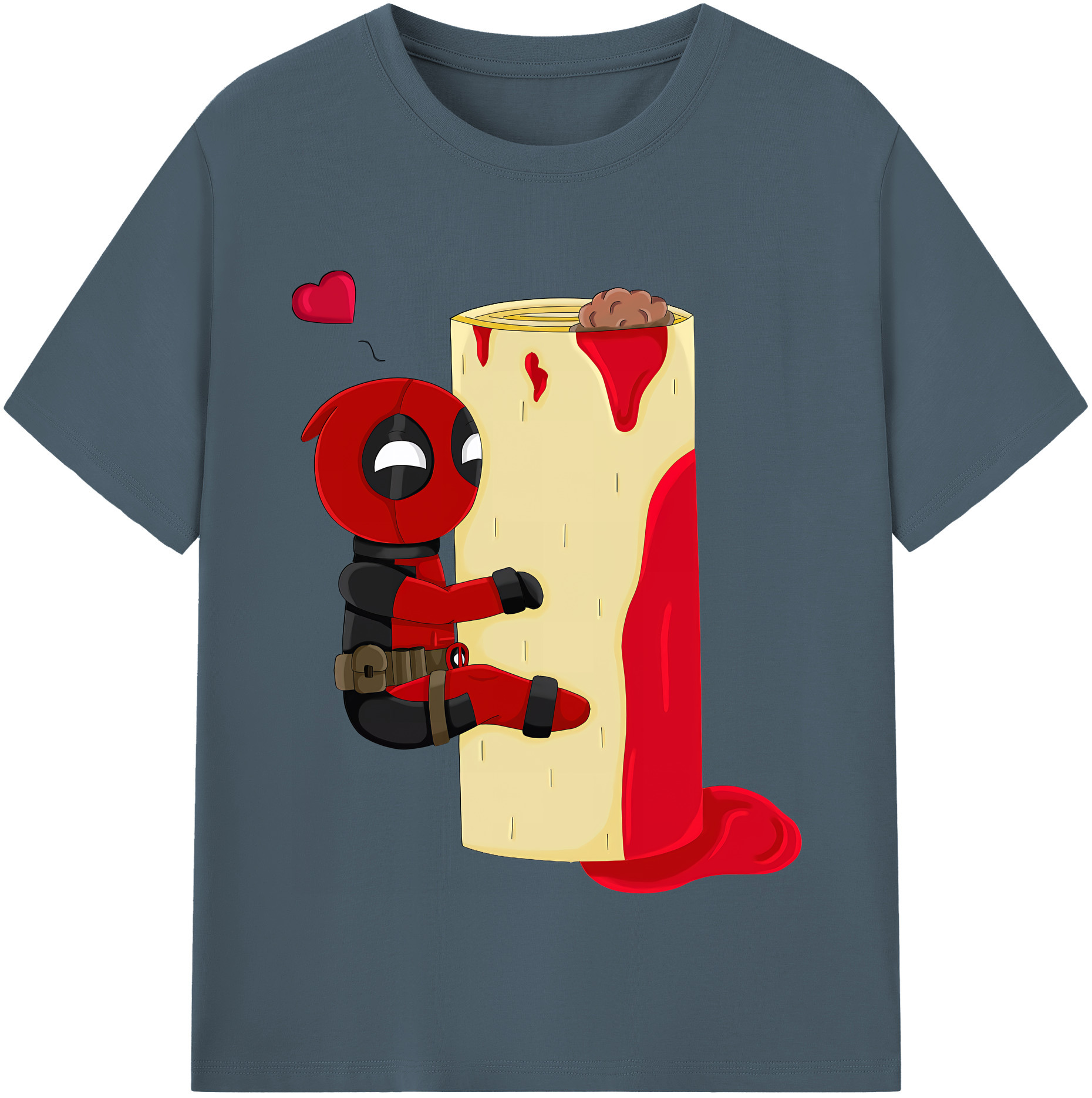 （画像用） Deadpool デッドプール 綿100％半袖Tシャツ（フロントプリント）
